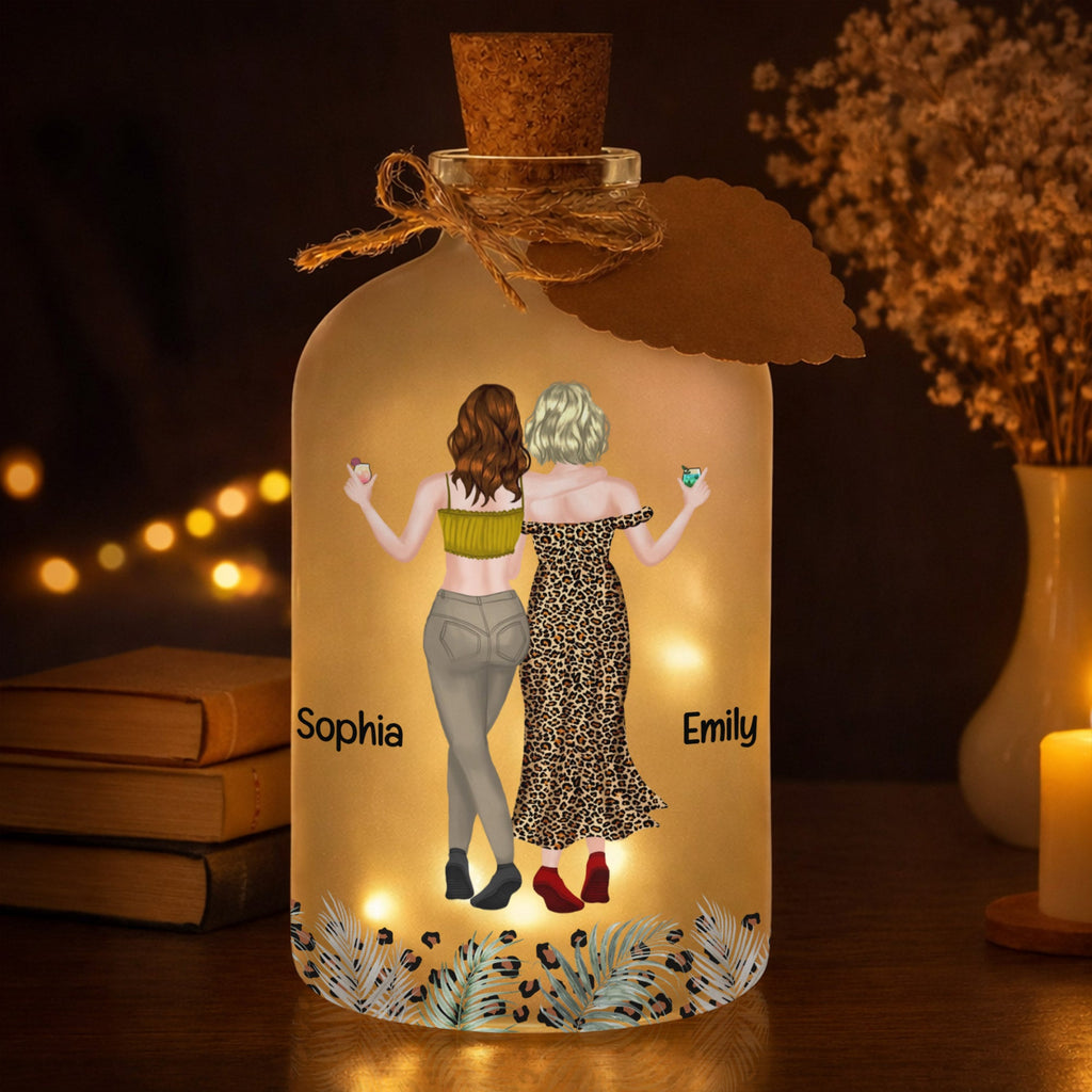 Personalized Short Bottle Light Custom Name Gift for Cousin Short Bottle Light GradoCreations