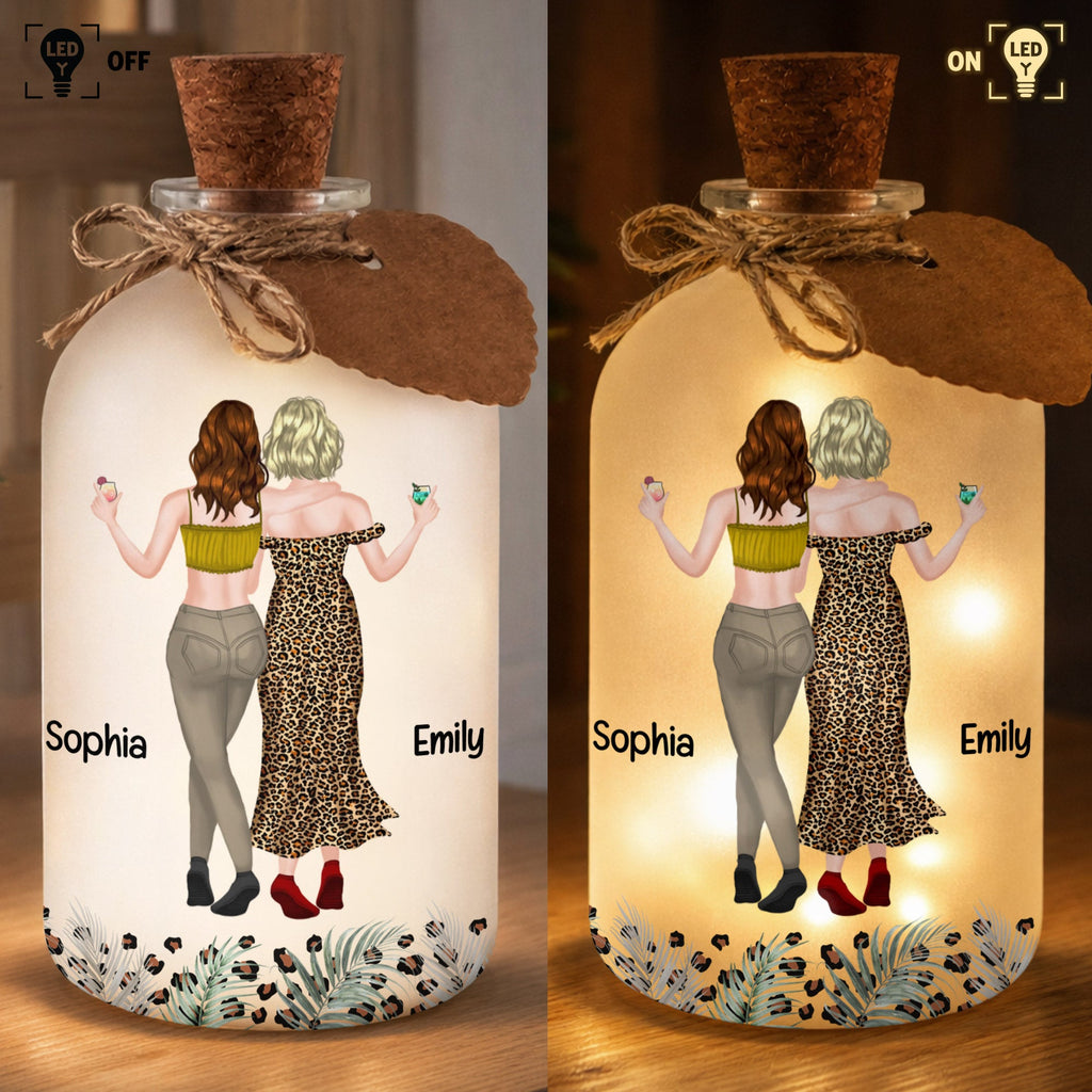 Personalized Short Bottle Light Custom Name Gift for Cousin Short Bottle Light GradoCreations