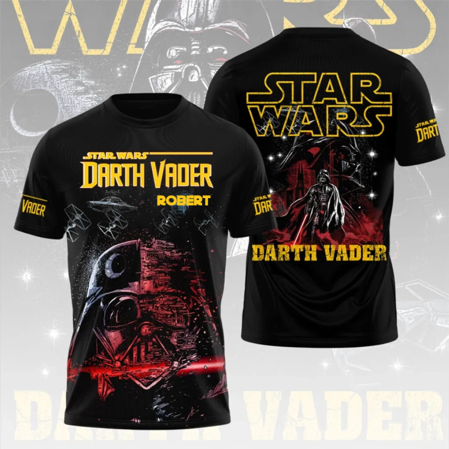 Personalized Star Wars Darth Vader AOP Shirt Gift for Movie Fans