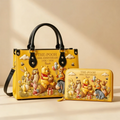 Personalized Leather Handbag & Wallet Set for Fans 100th Anniversary Gift Leather Long Wallet GradoCreations