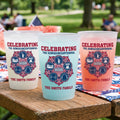 Personalized Frosted Cups Celebrating America's Semiquincentennial Family Gift