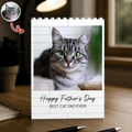 Personalized Cat Photo Building Block Gift for Cat Dad HN590 - Building Blocks diff design GradoCreations