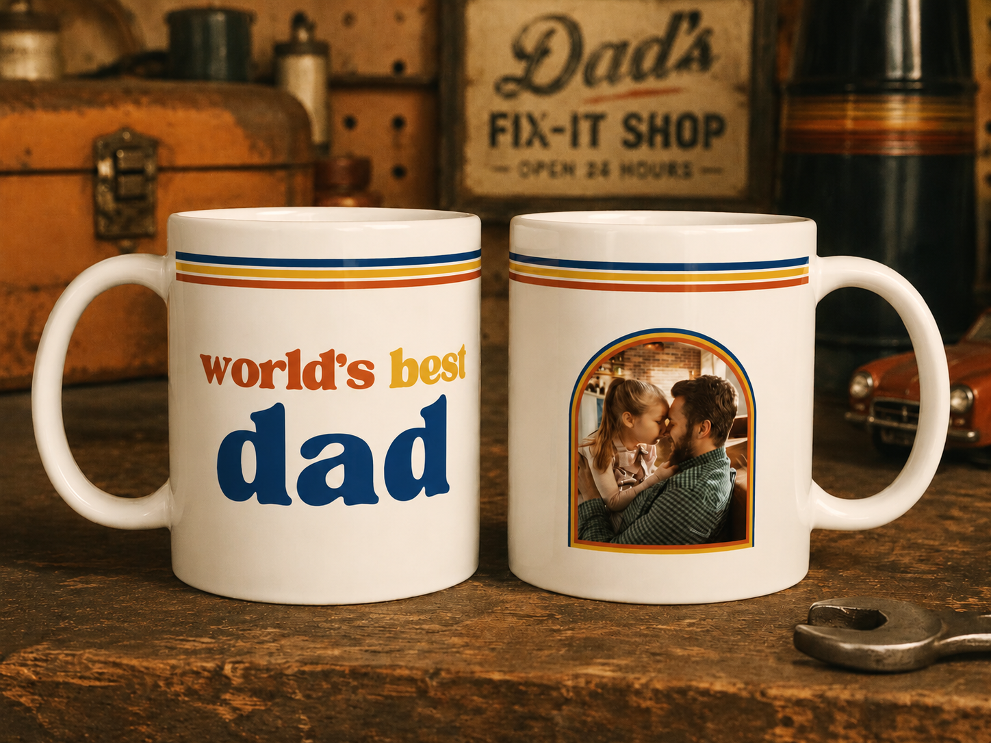Personalized Photo Mug Best Dad Gift for Father's Day HN590 - Mug GradoCreations