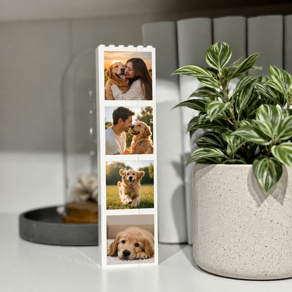 Personalized Dog Photo Booth Lego Custom Gift for Dog Lovers HN590 - Booth Lego GradoCreations