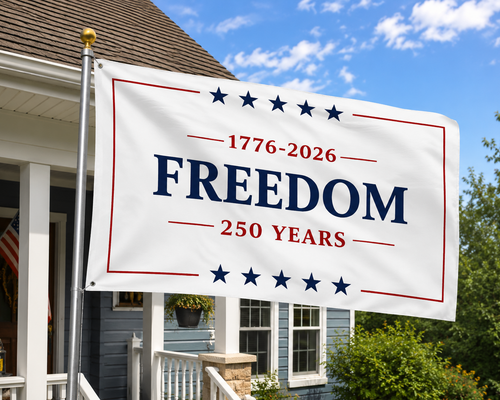 Personalized 250th Anniversary Freedom Garden Flag USA Gift HN590 - Banner House Flag GradoCreations