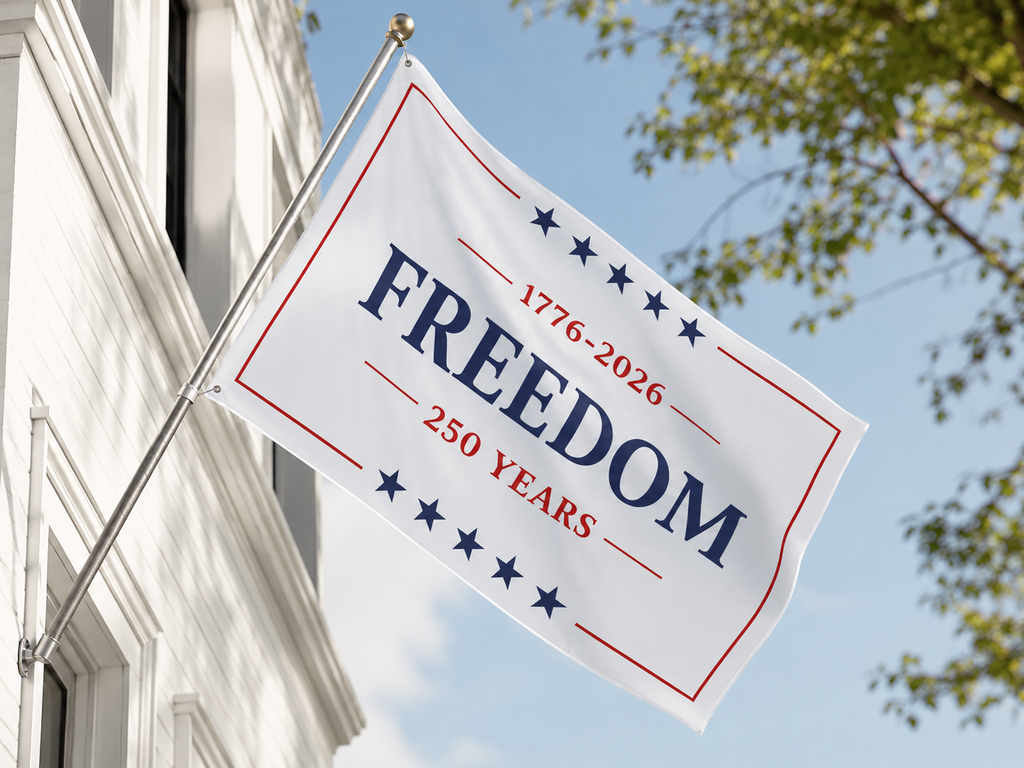 Personalized 250th Anniversary Freedom Garden Flag USA Gift HN590 - Banner House Flag GradoCreations