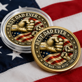 Personalized Best Dad Ever Coin with Custom Names Gift HN590 - Commemorative Coin FIX GradoCreations