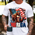 Funny Patriotic Bigfoot Shirt Custom 4th of July Gift Idea HN590 - Shirt fix GradoCreations