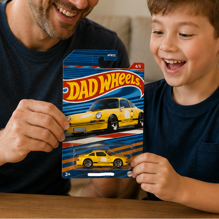 Personalized Vintage Car Photo Gift for Dad | Custom Dad Gift HN590 - Hot Wheels GradoCreations
