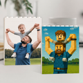 Personalized Photo Building Blocks Custom Gift for Dad HN590 - Building Blocks fix GradoCreations
