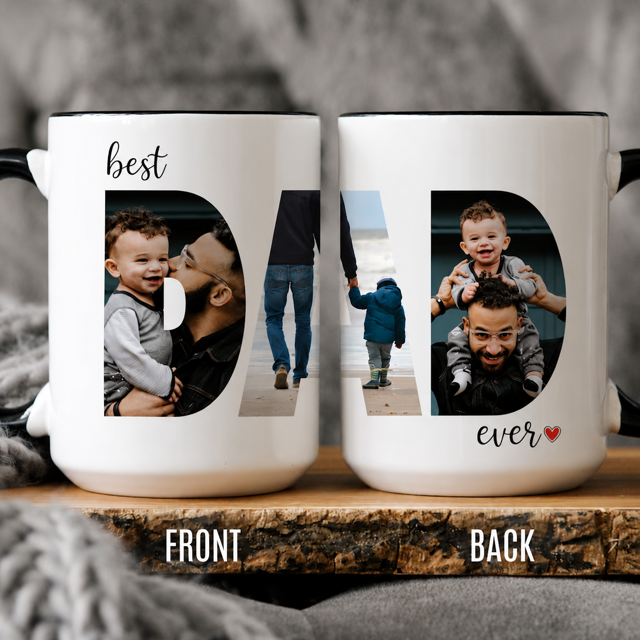 Personalized Photo Mug Custom Gift for Dad | Father's Day HN590 - mug GradoCreations