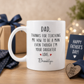 Personalized Mug Thank You Gift for Dad from Daughter Mug GradoCreations