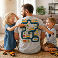 Personalized T-Shirt for Dads Club Custom Kid Photo Gift HN590 - Tshirt Back GradoCreations