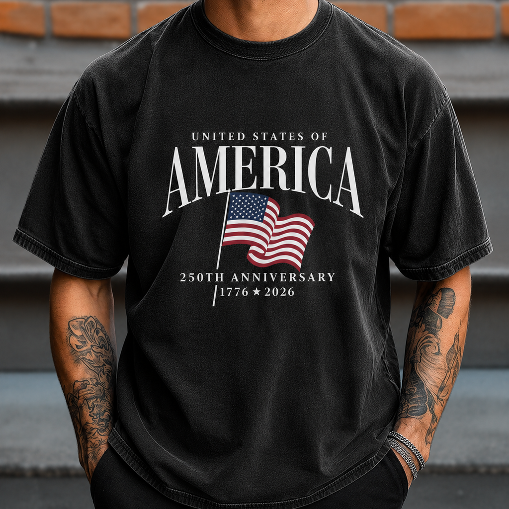 Personalized America 250th Anniversary Comfort Shirt Gift Comfort Shirt GradoCreations
