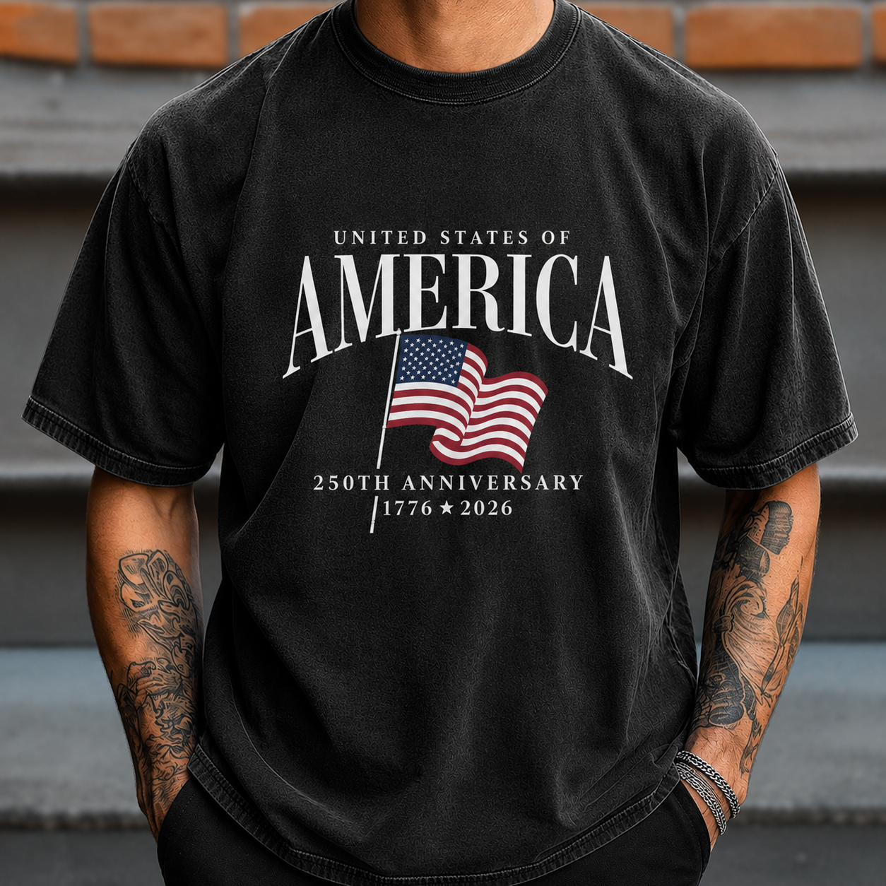 Personalized America 250th Anniversary Comfort Shirt Gift Comfort Shirt GradoCreations