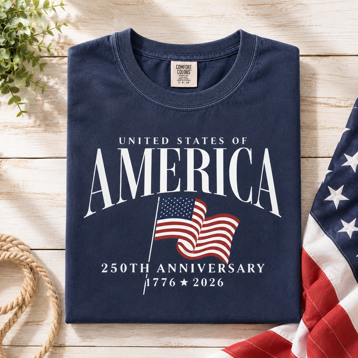 Personalized America 250th Anniversary Comfort Shirt Gift Comfort Shirt GradoCreations