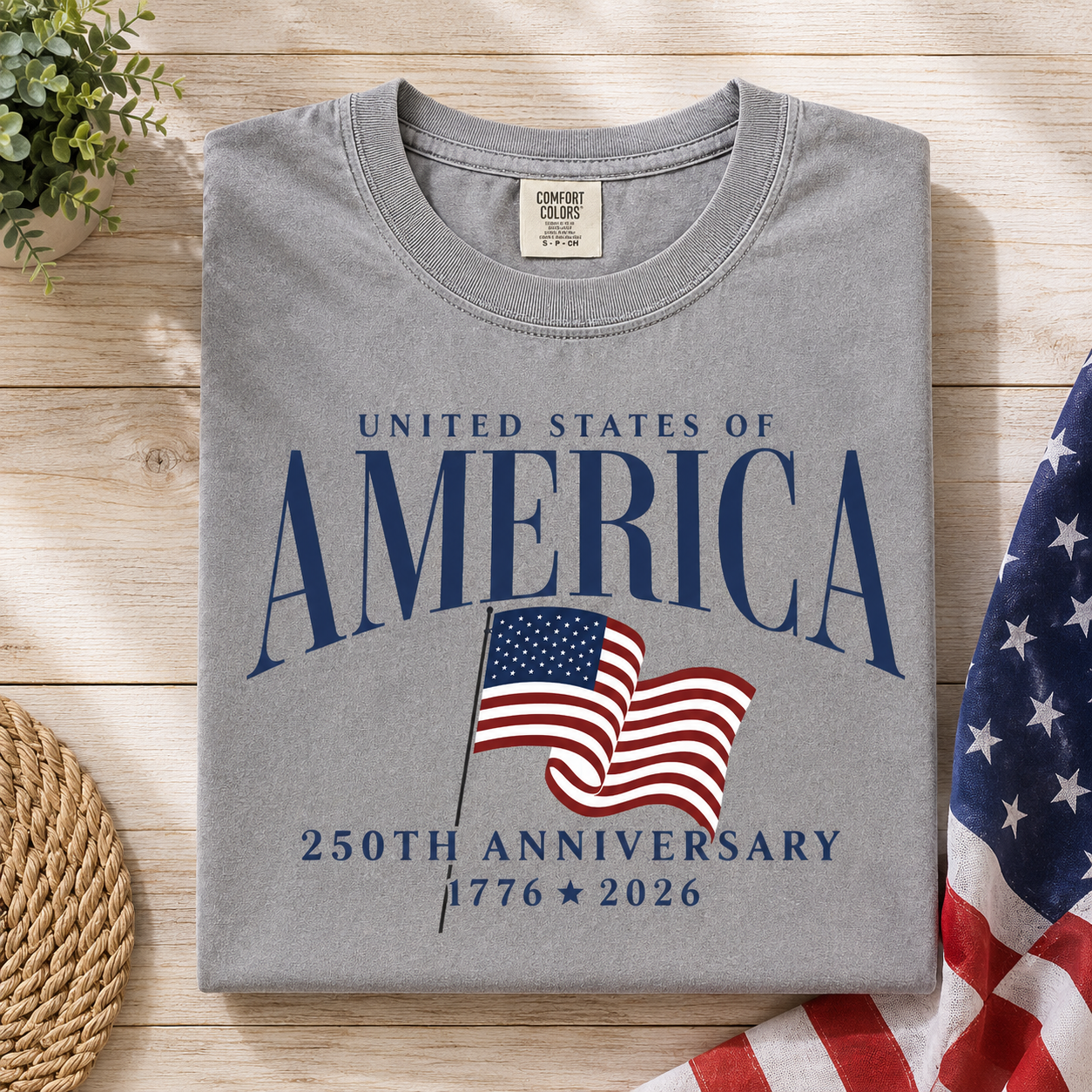 Personalized America 250th Anniversary Comfort Shirt Gift Comfort Shirt GradoCreations