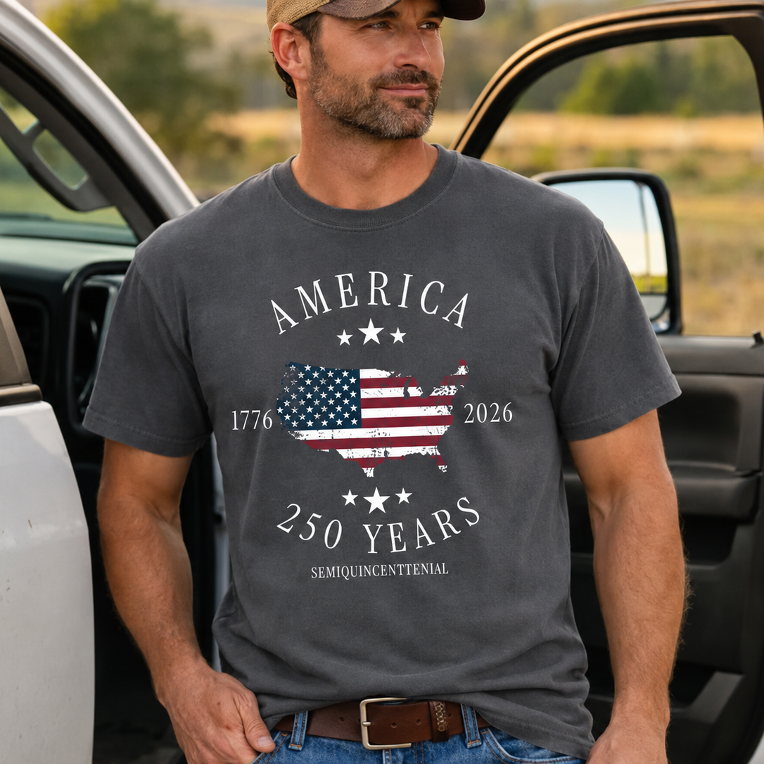 Personalized America 250th Anniversary Comfort Shirt Gift Comfort Shirt GradoCreations