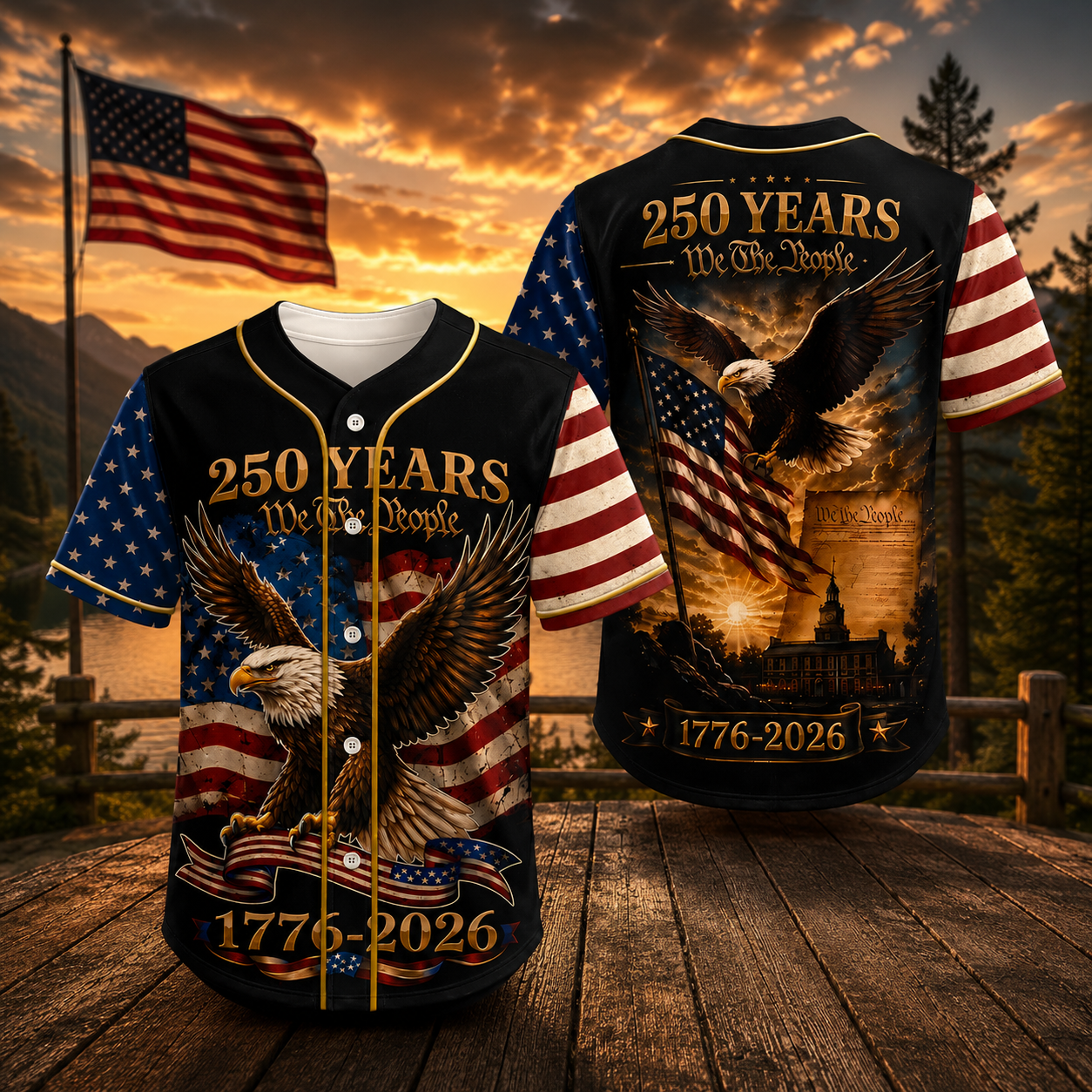 Personalized 250th Anniversary Baseball Jersey Shirt Gift Jersey Baseball Shirt GradoCreations