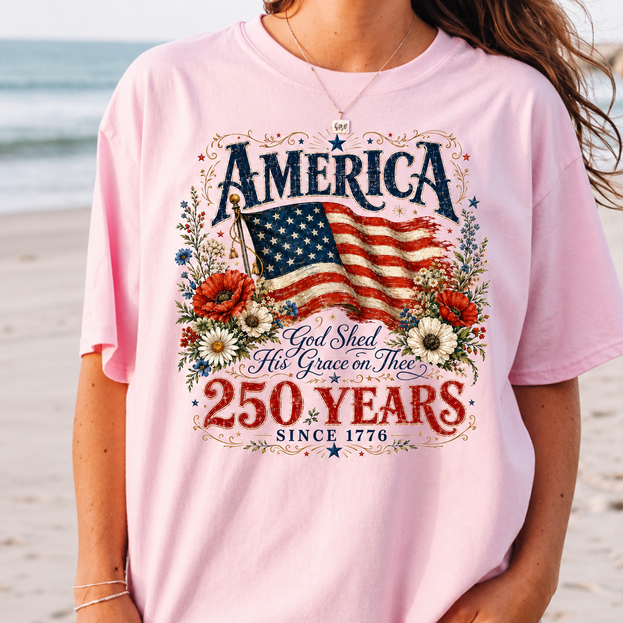 Personalized Comfort Shirt 250th USA Anniversary Gift Comfort Shirt GradoCreations
