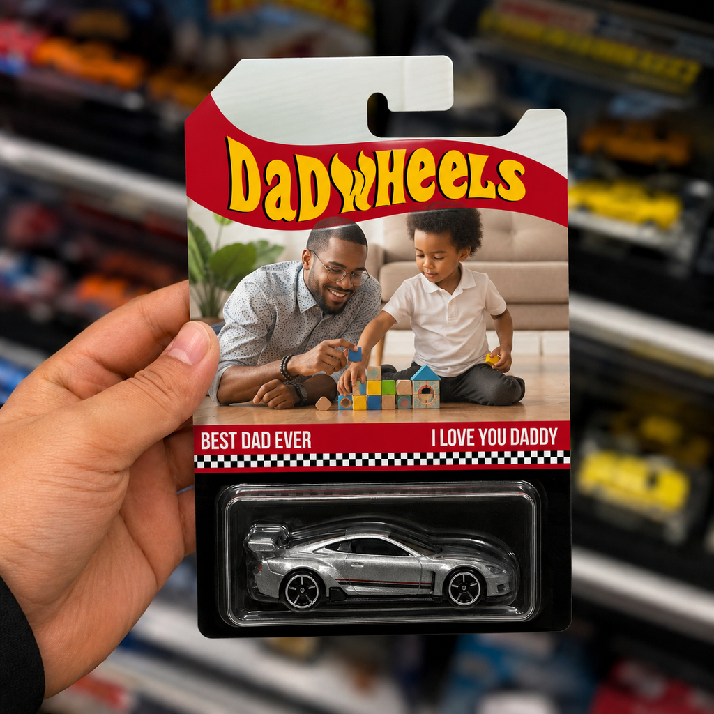 Personalized Photo Hot Wheels Best Dad Ever Gift for Father's Day HN590 - Hot Wheels GradoCreations