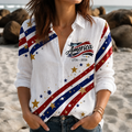 Personalized USA Independence Day Blouse Shirt for Women HN590 - Blouse Shirt Fix GradoCreations