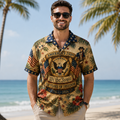 Personalized Hawaiian Shirt Patriotic USA Gift for Dad 250th Anniversary HN590 - AOP Hawai Shirt Fix GradoCreations