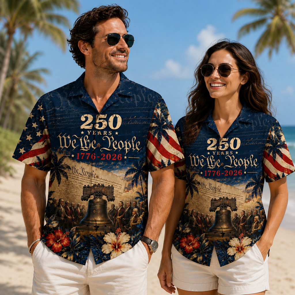 Personalized 250 Years We The People Hawaiian Shirt for Dad HN590 - AOP Hawai Shirt GradoCreations