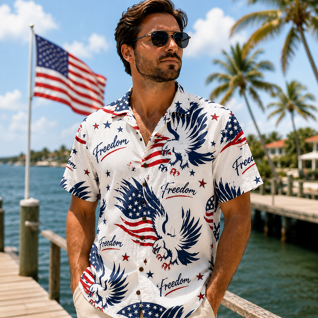 Personalized 250th Anniversary Hawaiian Shirt Gift for Dad HN590 - AOP Hawai Shirt GradoCreations