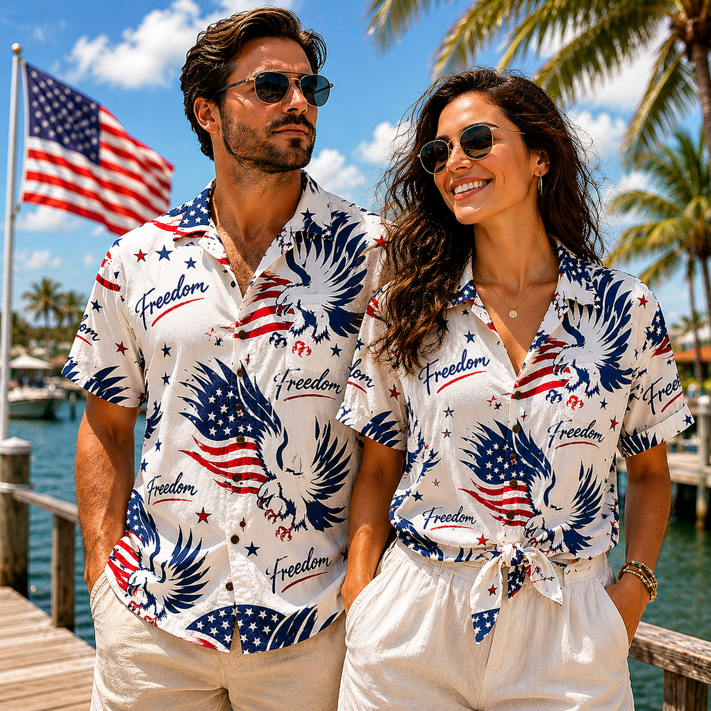 Personalized 250th Anniversary Hawaiian Shirt Gift for Dad HN590 - AOP Hawai Shirt GradoCreations