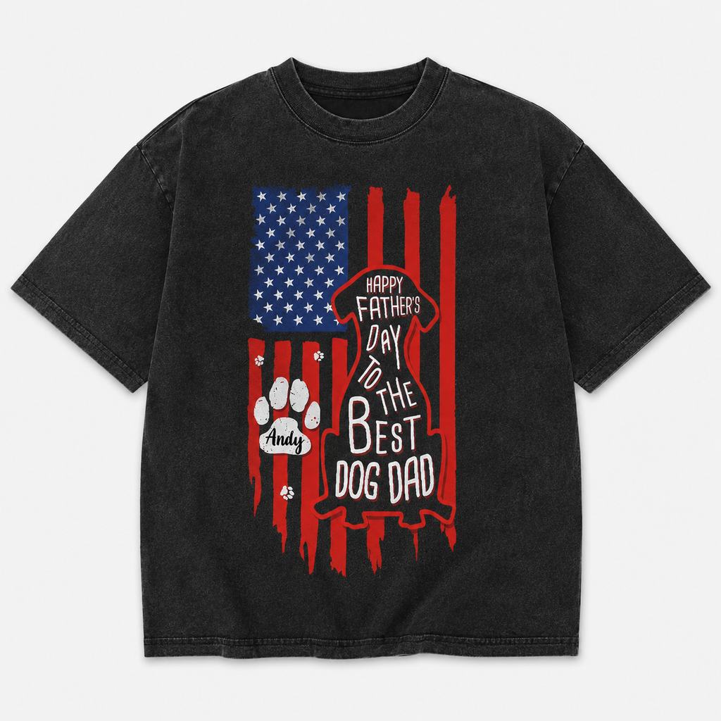 Custom Comfort Shirt Gift for Dog Dad Happy Father's Day Comfort Shirt GradoCreations