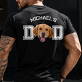 Personalized Dog Dad Photo Shirt Custom Gift for Dog Lovers HN590 - Tshirt Back GradoCreations