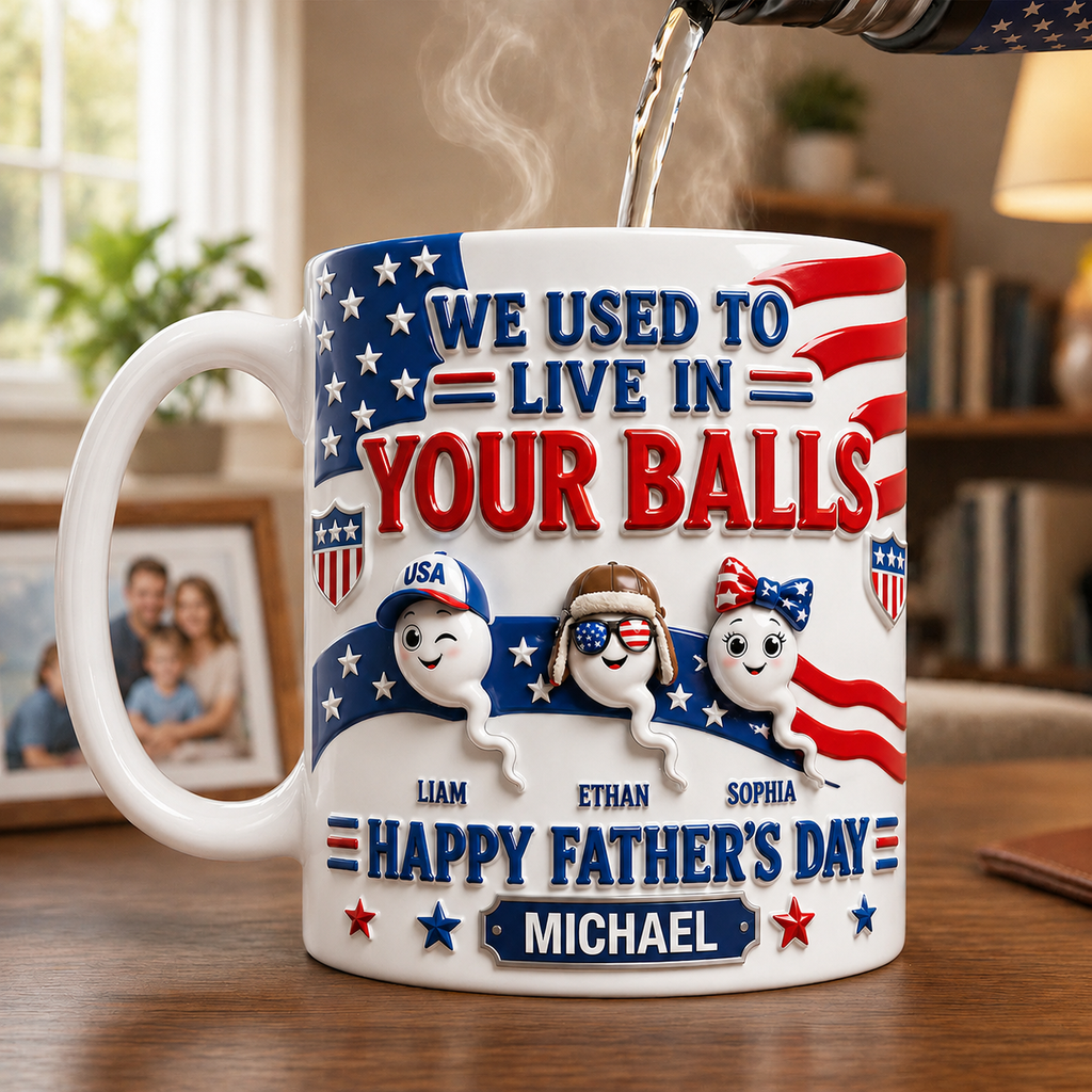 Personalized 3D Mug Unique Gift for Dad Father's Day 3D mug fix GradoCreations
