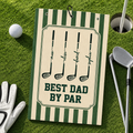 Personalized Kid Name Golf Towel Gift for Dad - Unique Father's Day Idea golf towel fix GradoCreations