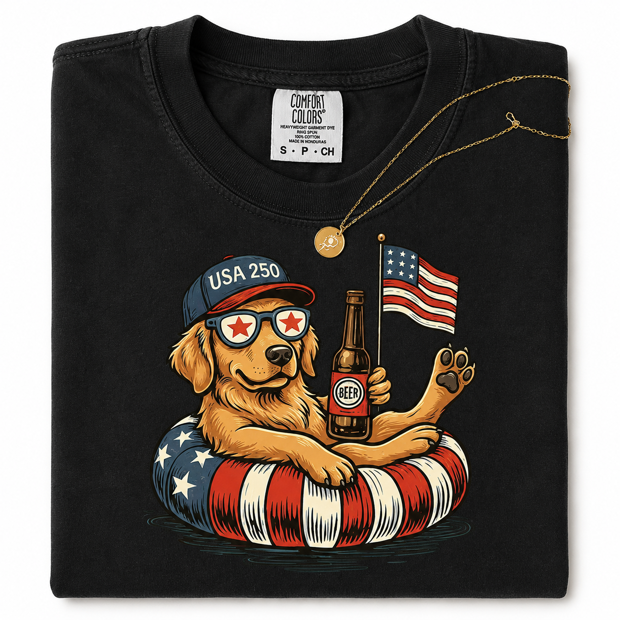 Custom Dog Patriotic Comfort Shirt Independence Day Gift for Dad Comfort Shirt GradoCreations