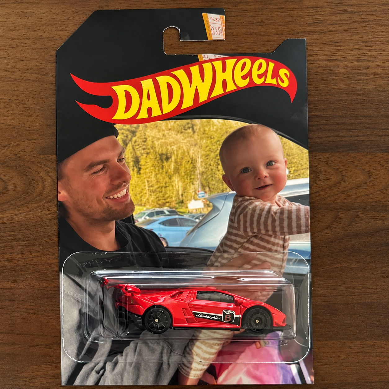 Personalized Photo Car Wheels Package Custom Gift for Dad HN590 - Hot Wheels GradoCreations