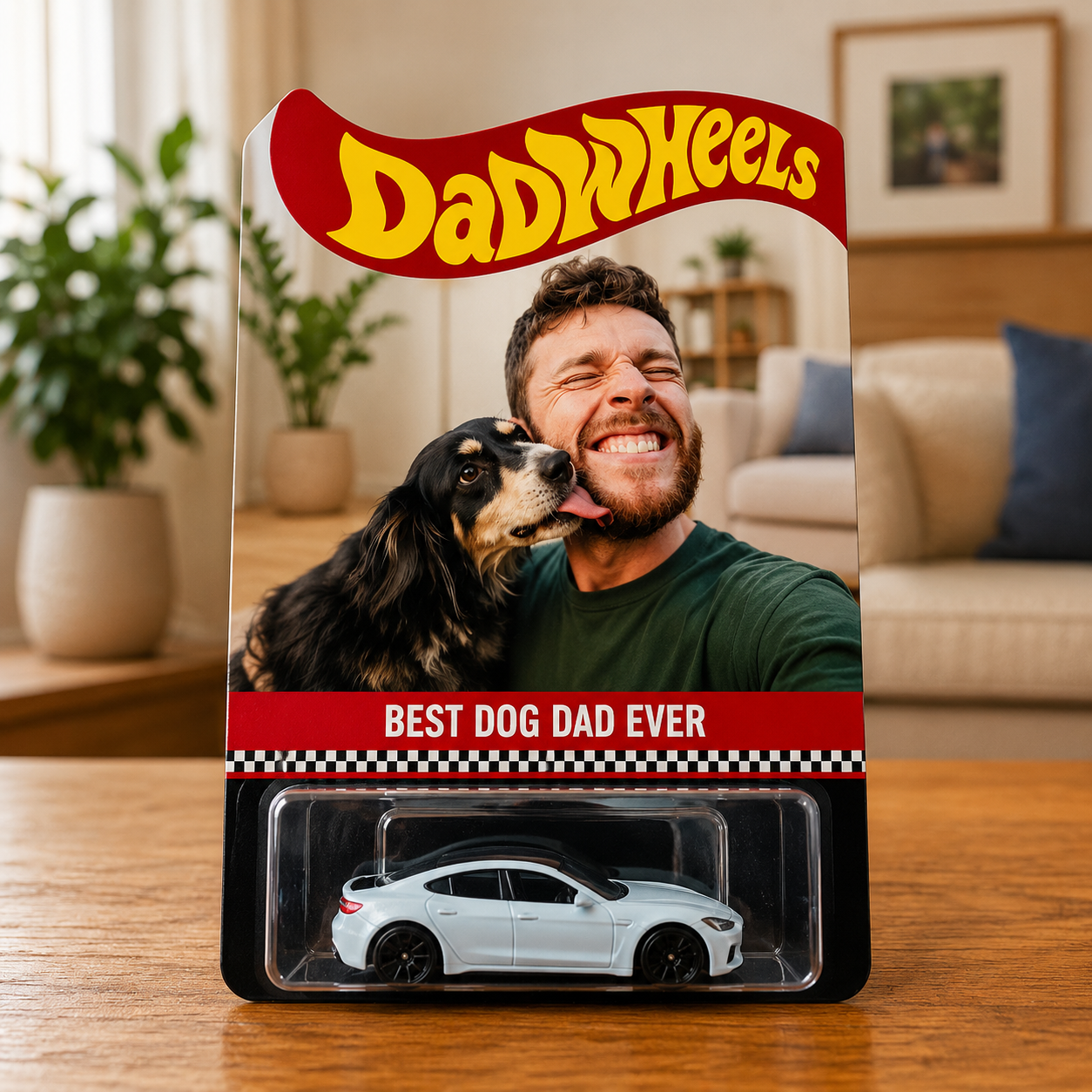Personalized Photo Hot Wheels Dog Dad Gift Custom Design HN590 - Hot Wheels GradoCreations