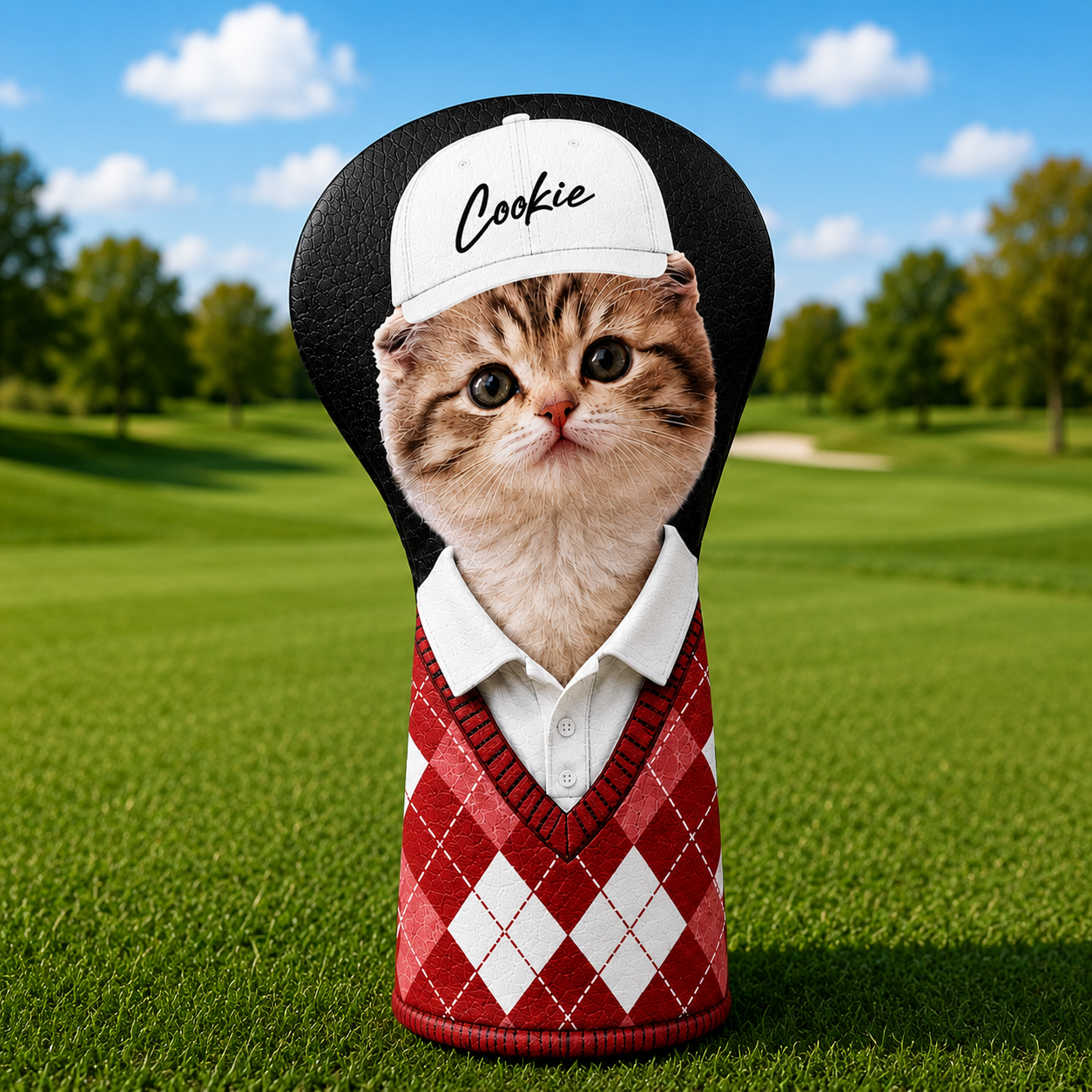 Personalized Pet Photo Golf Head Cover Gift for Dog Dad HN590 - Golf Head Cover different design GradoCreations