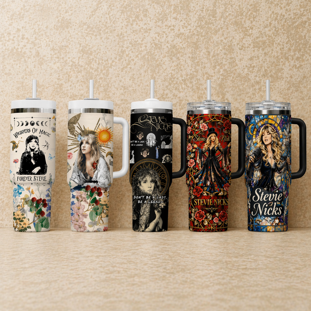 Personalized 40oz Floral Tumbler with Handle for Her GradoCreations