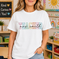 Personalized Teacher T-shirt Hoodie Custom Name Gift Idea Shirt GradoCreations