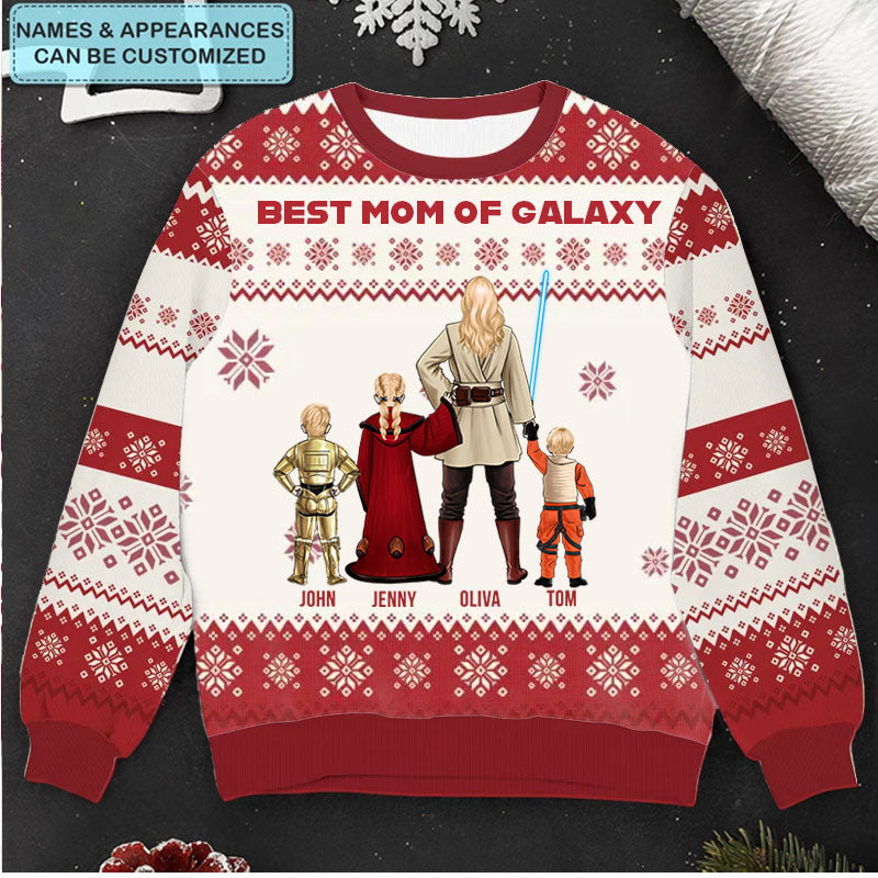 Personalized Family Ugly Sweater Christmas Gift - Custom Name Design