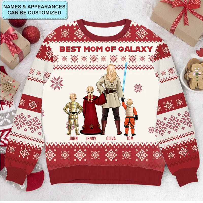 Personalized Family Ugly Sweater Christmas Gift - Custom Name Design