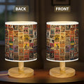 Vintage Rock Concert Fabric Lamp for Music Lovers, Retro Home Decor GradoCreations