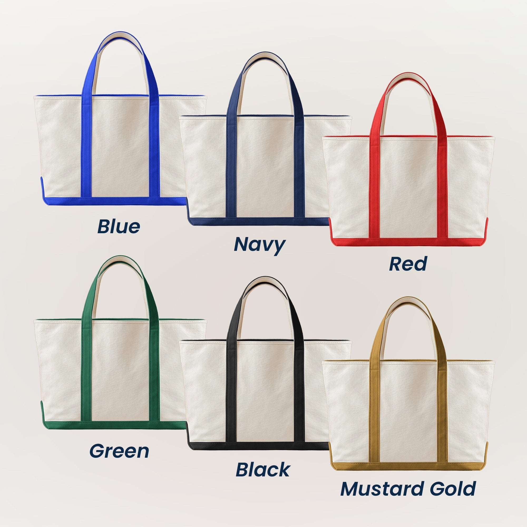 Personalized Embroidery Tote Bag with College Pennant for Students & Teachers
