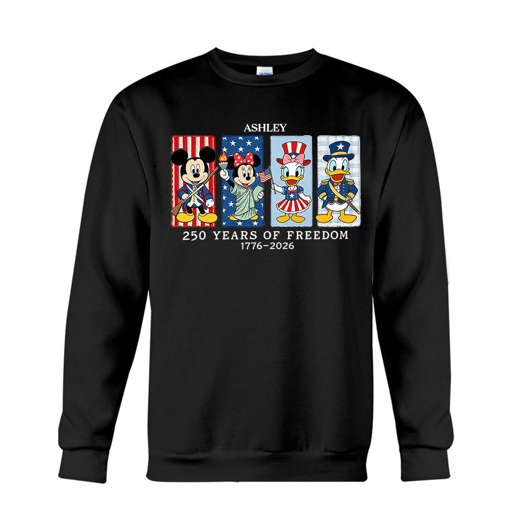 Personalized 250 Years of Freedom Mouse T-shirt & Hoodie Gift T-shirt & Hoodie GradoCreations