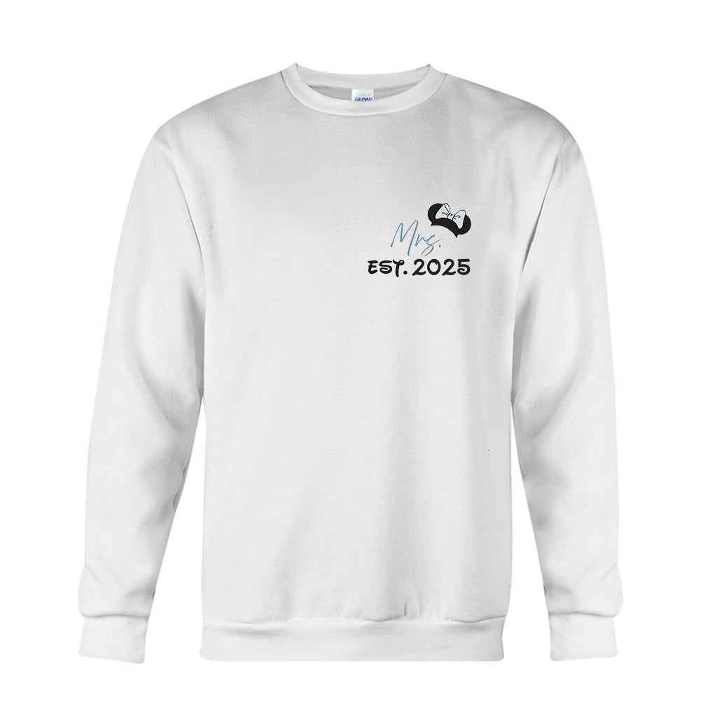 Personalized Disney Mouse T-Shirt & Hoodie for Couples - Custom Name & Date Gift T-shirt & Hoodie GradoCreations