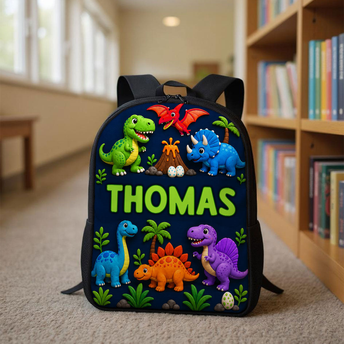 Personalized Animal Backpack Set for Kids - Custom Name School Gear