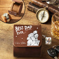 Personalized Leather Watch Case Custom Name Gift for Dad