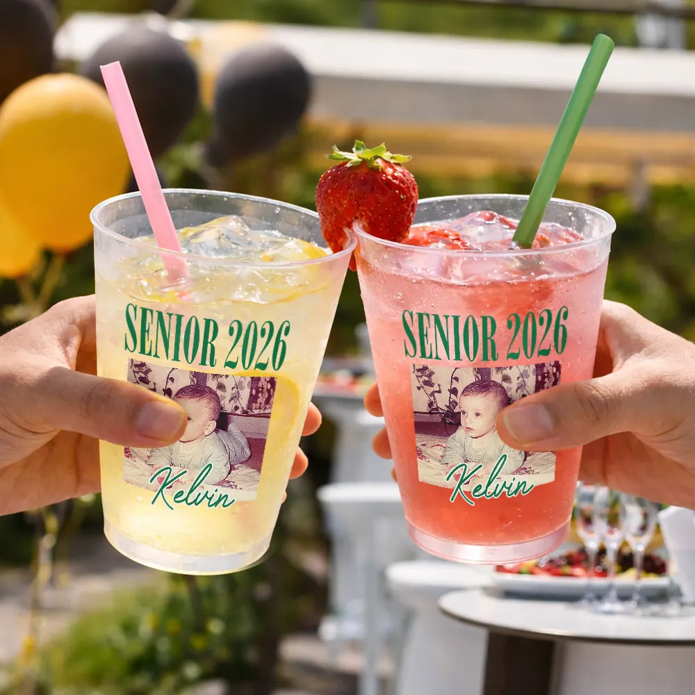 Personalized Frosted Graduation Cups with Custom Photo for Seniors 2026