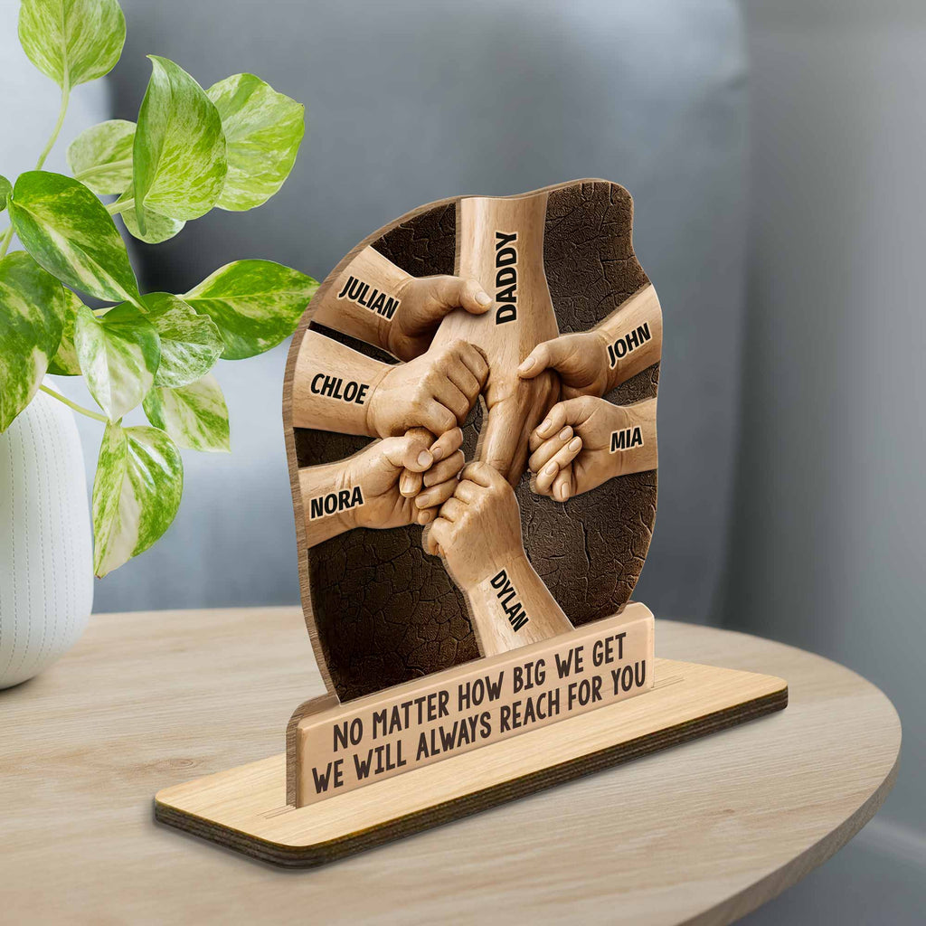 Personalized 2-Layer Wood Plaque Custom Gift for Dad Wood Plaque GradoCreations